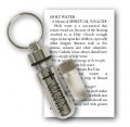 Aluminum Holy Water Bottle Key Chain