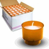 4 Hr Disposable Votive - Amber Cup - Case of 144