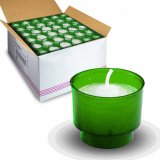 4 Hr Disposable Votive - Green Cup - Case of 144
