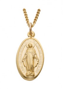 Inexpensive Miraculous Medal on Chain > Medals and Jewlery