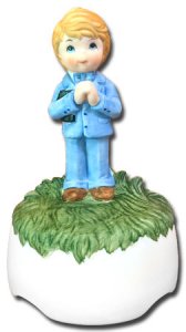 Praying Boy Musical Figurine