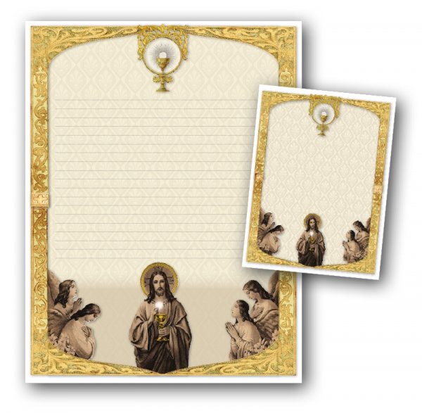 Christ Giving Communion - Stationery Set > Stationery